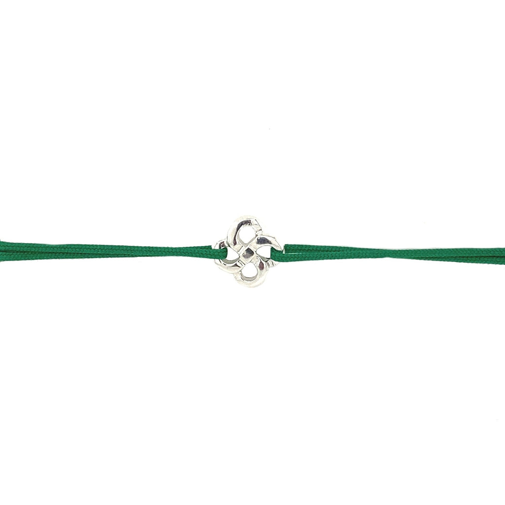 Bracelet Cordon Zilarra Ttiki Lauburu Argent