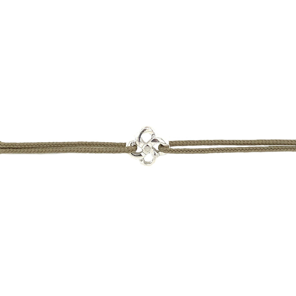 Bracelet Cordon Zilarra Ttiki Lauburu Argent