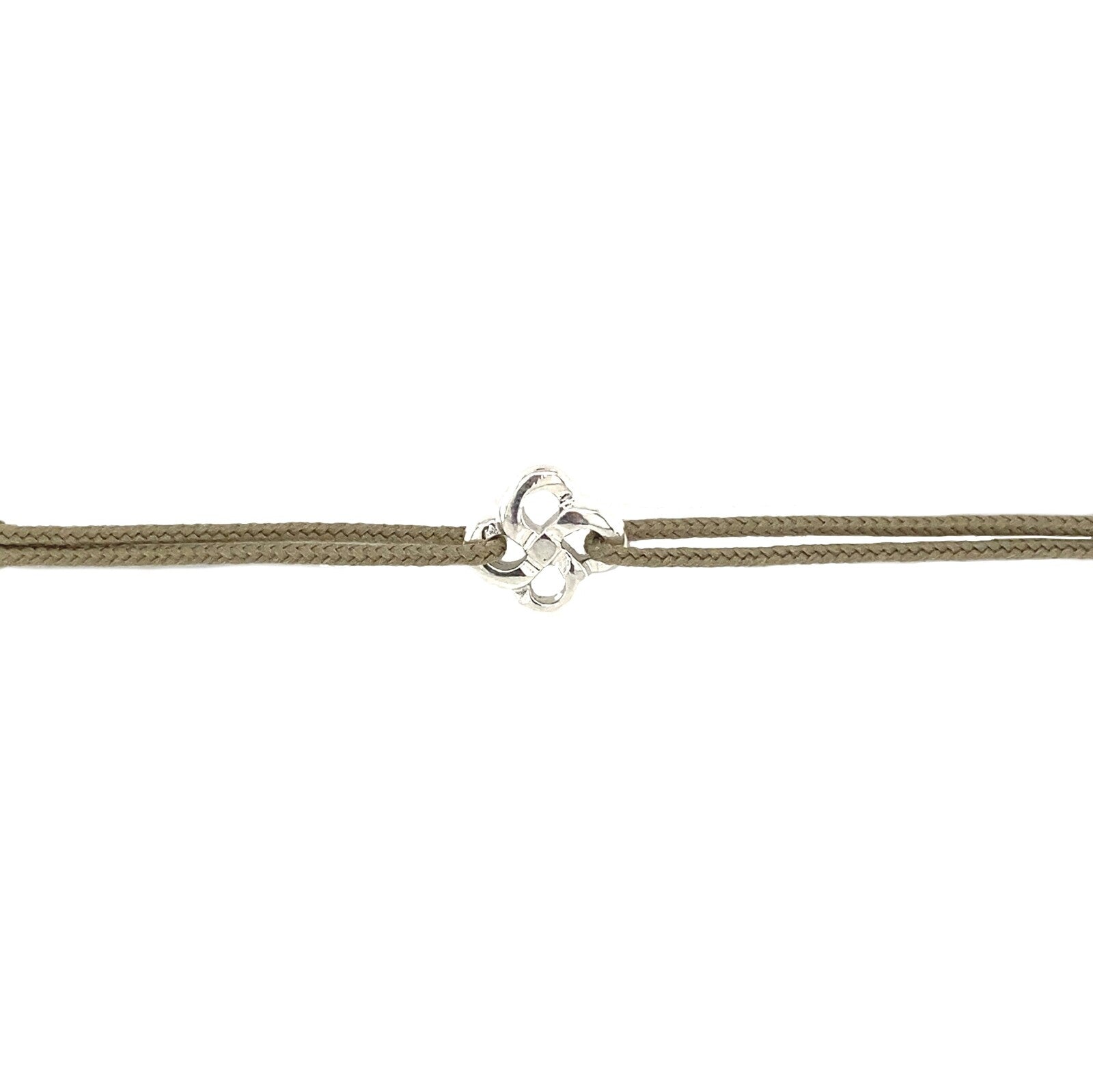 Bracelet Cordon Zilarra Ttiki Lauburu Argent