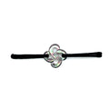 Bracelet Ilargia Lauburu Grande Nacre Grise sur Cordon