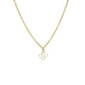 Collier Ilargia Argent Plaqué Or Jaune Nacre Blanche