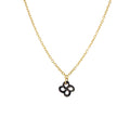 Collier Ilargia Argent Plaqué Or Jaune Nacre Grise