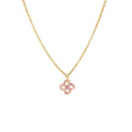 Collier Ilargia Argent Plaqué Or Jaune Nacre Rose
