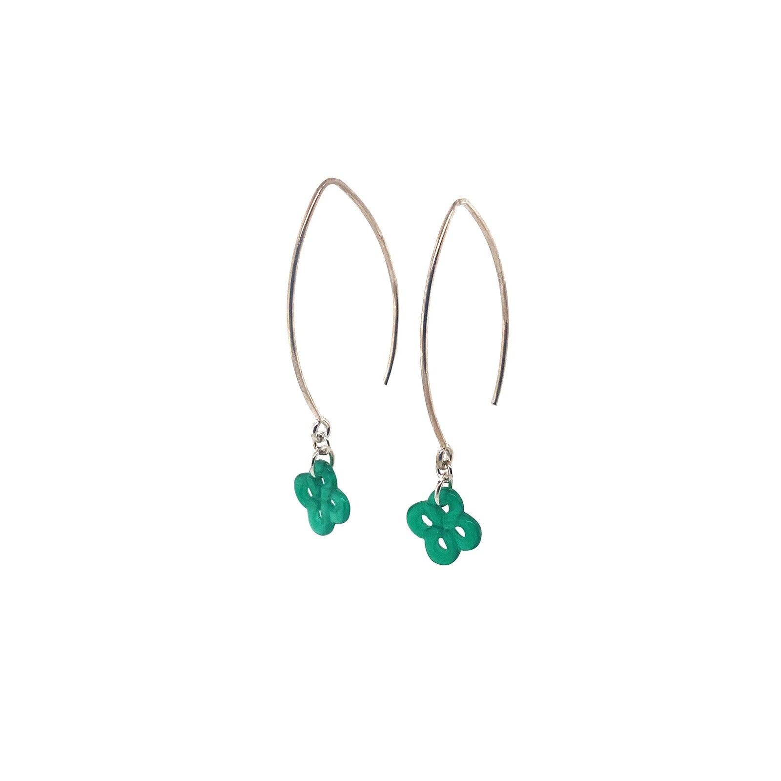 Ilargia Petit Ark Argent Lauburu Ttiki Agate verte