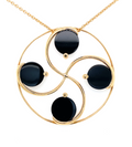 Pendentif Nahia Handia Onyx Or Rose