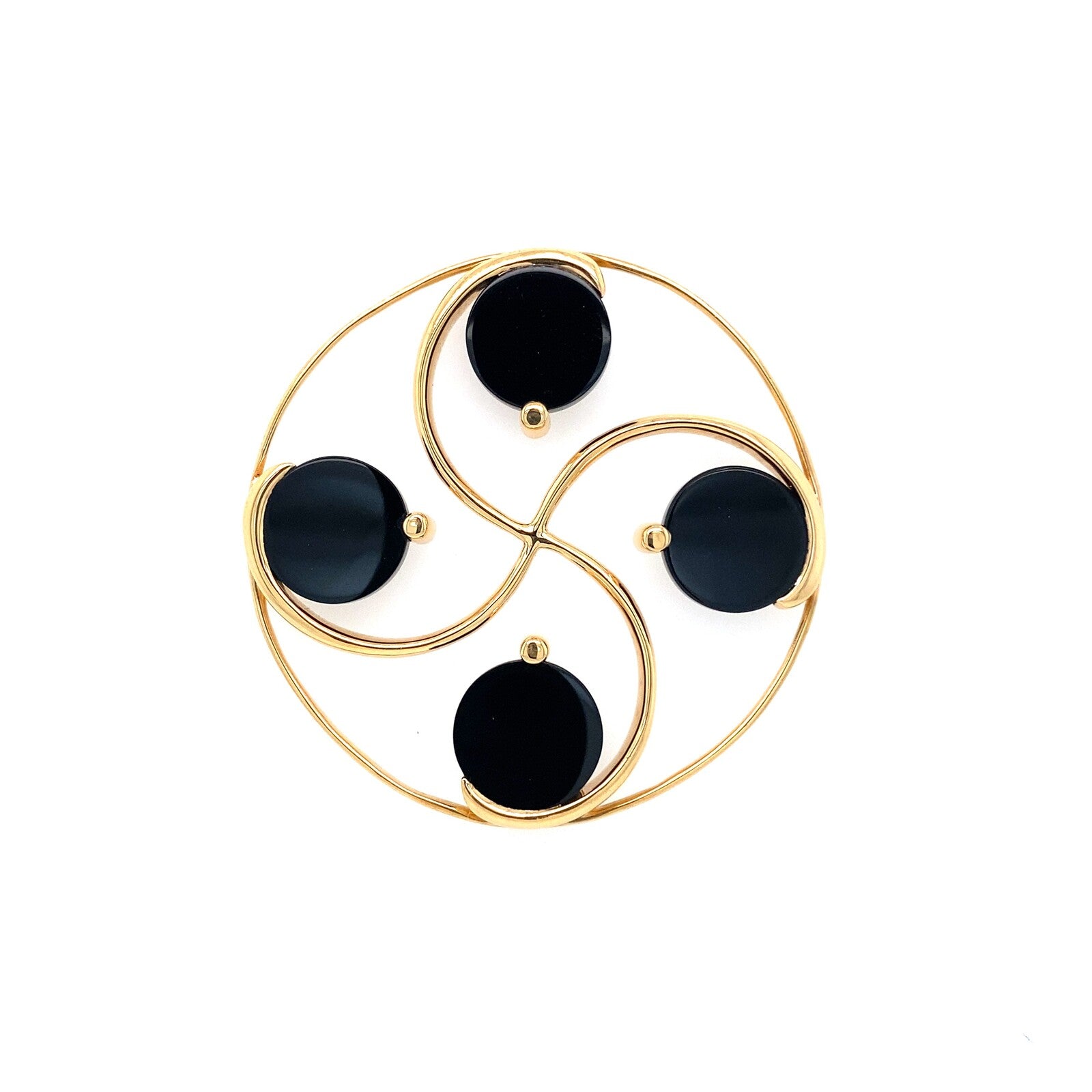 Pendentif Nahia Handia Onyx Or Rose