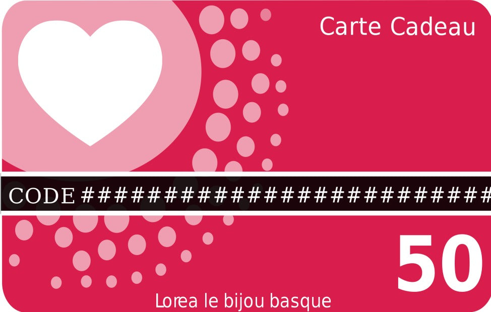Carte cadeau 50