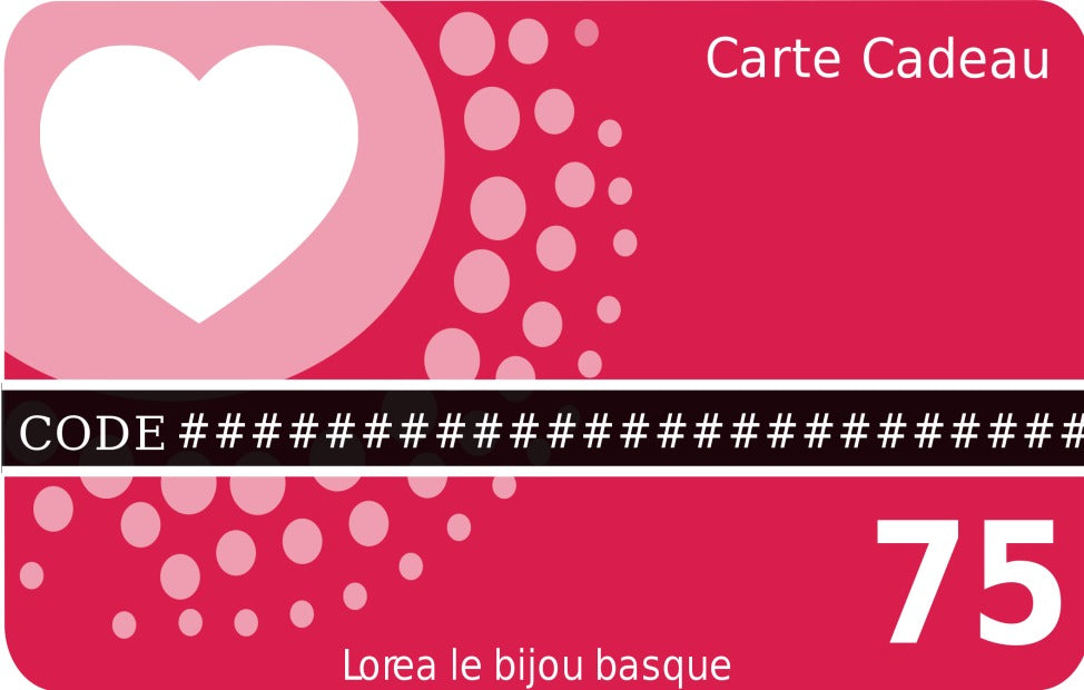 Carte cadeau 75