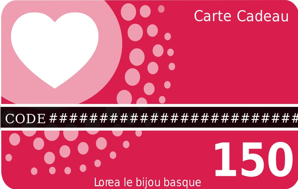 Carte cadeau 150