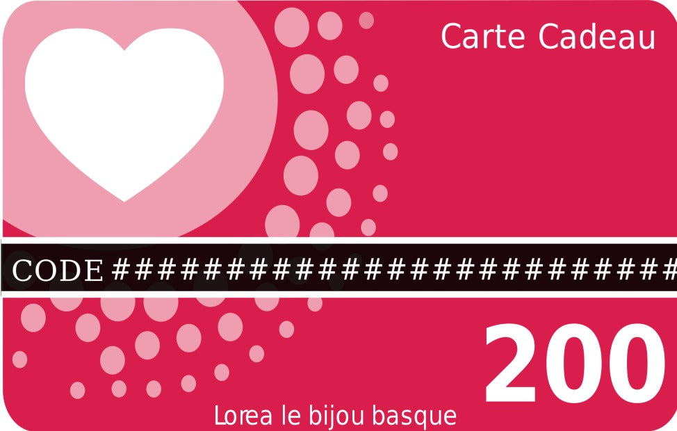 Carte cadeau 200