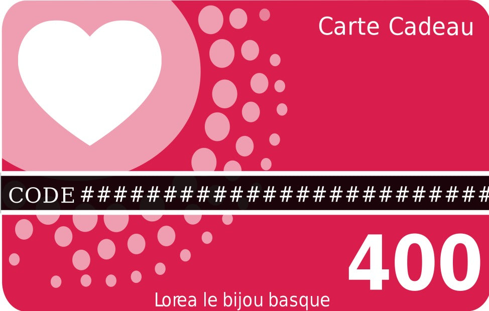 Carte cadeau 400