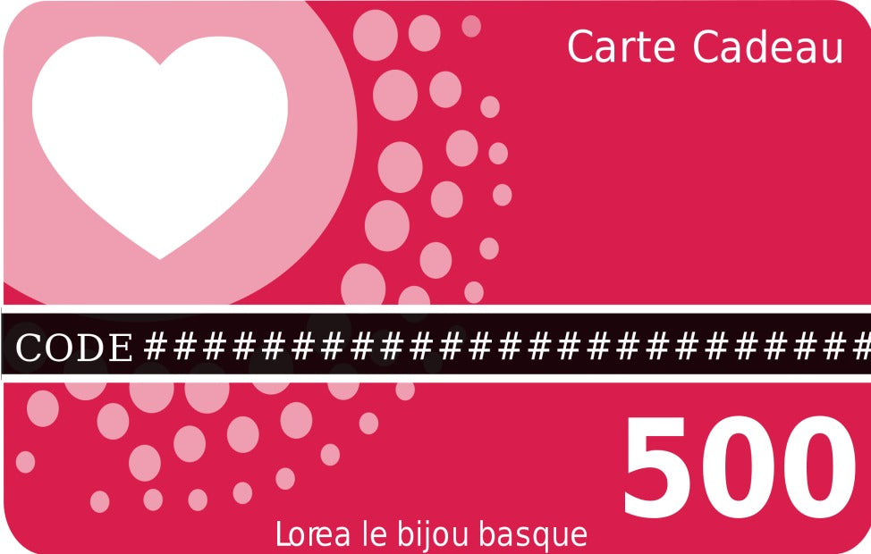 Carte cadeau 500