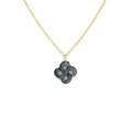 Collier Ilargia Argent Plaqué or jaune Nacre Grise