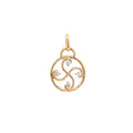 Pendentif Nahia Txiki Diamants Or Rose