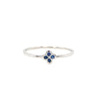 Bague Alaia Txiki Saphir sans cercle Or Blanc