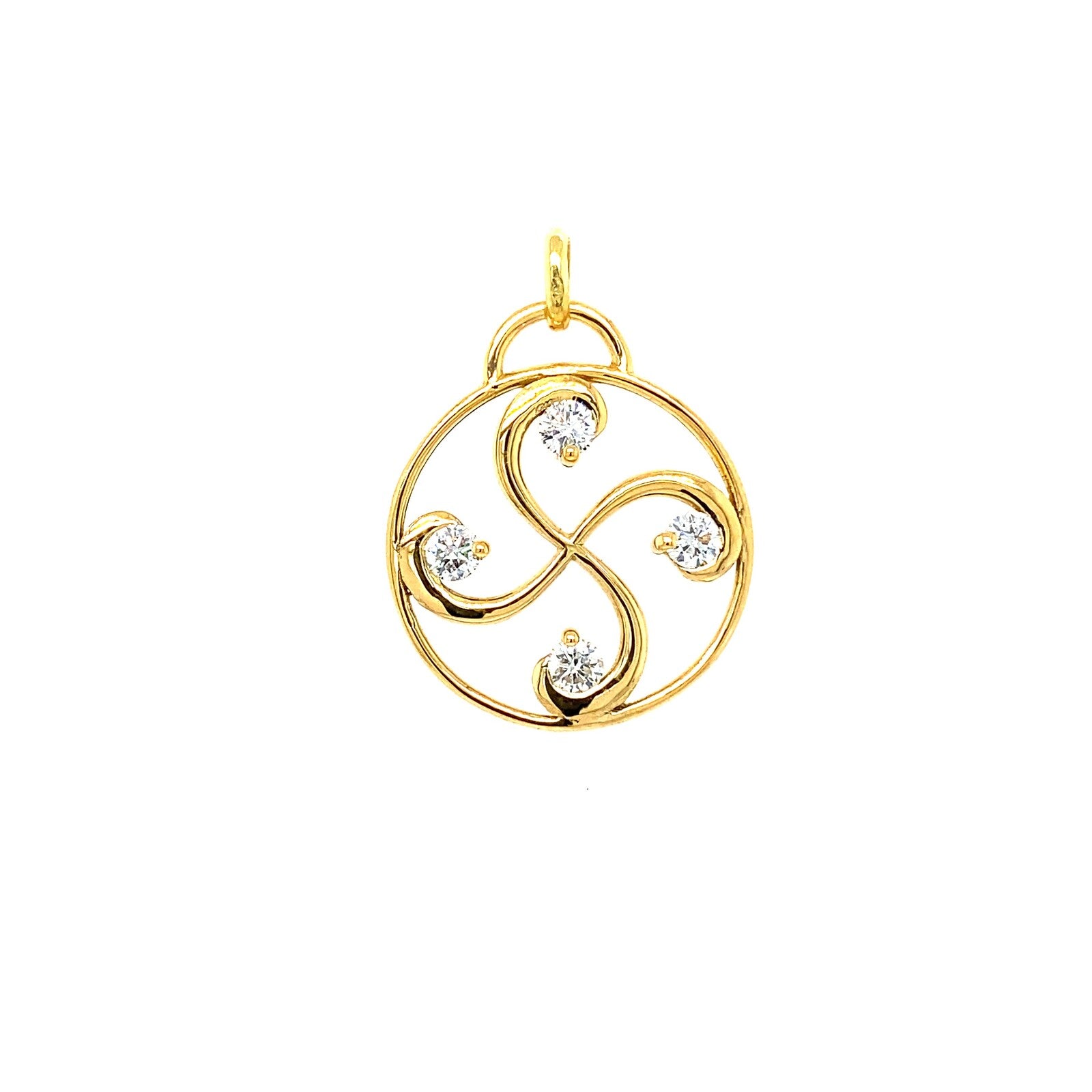 Pendentif Nahia Diamants Or Jaune