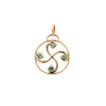 Pendentif Nahia Saphir vert