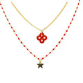 Collier Izarra double Cornaline