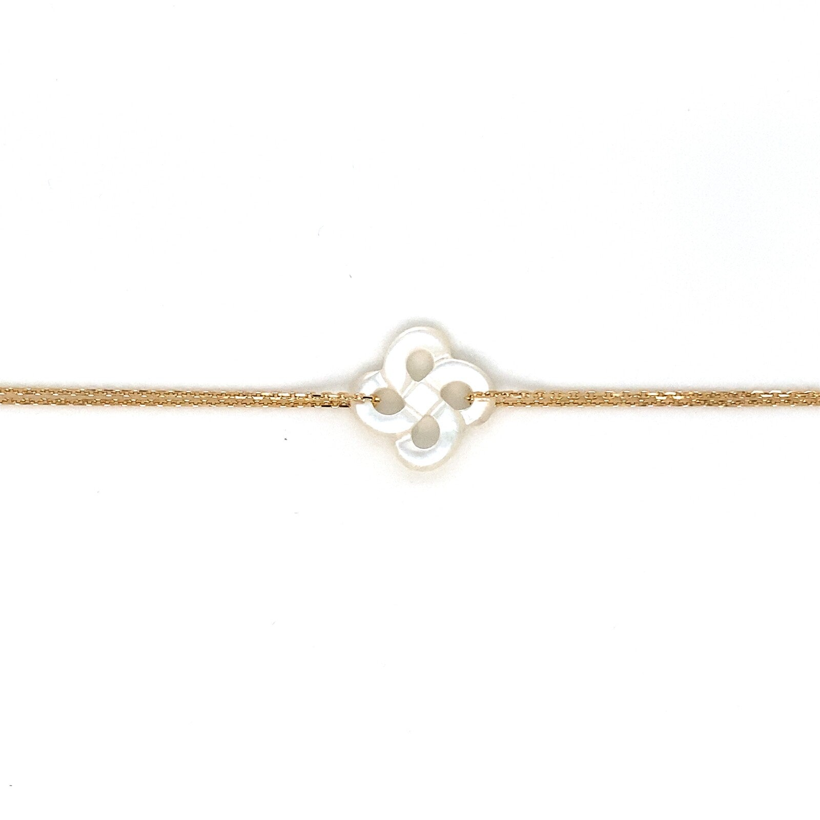 Bracelet Ilargia Nacre blanche Or jaune