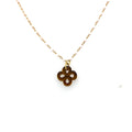 Collier Izarra laque Blanche Oeil de tigre