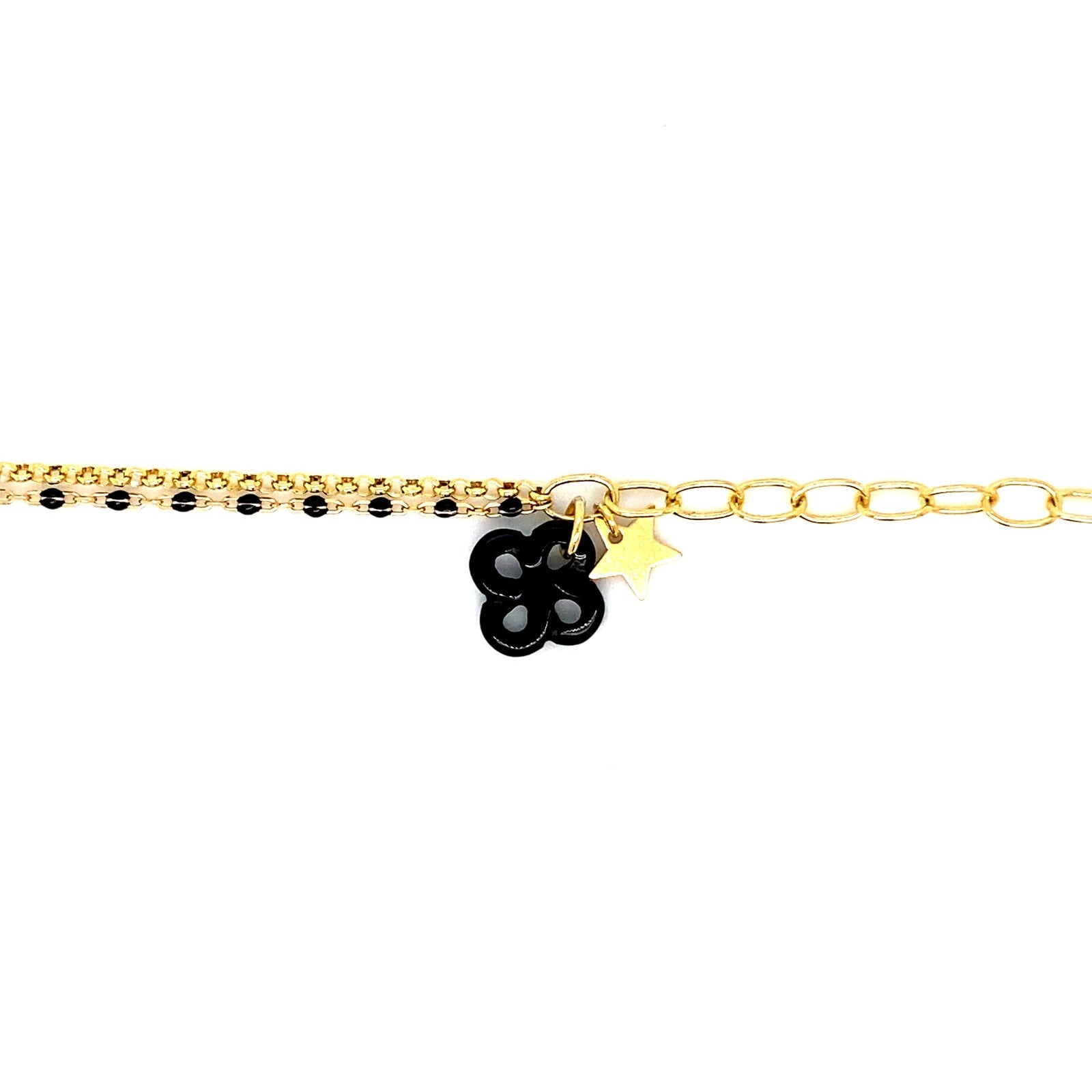 Bracelets Izarra Onyx Argent plaqué or jaune