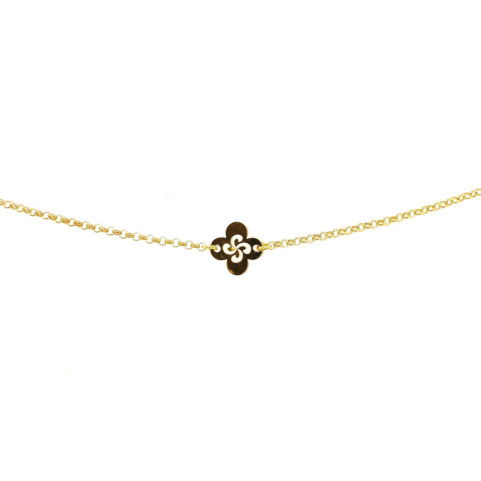 BRACELET LORE ARGENT PLAQUE OR JAUNE