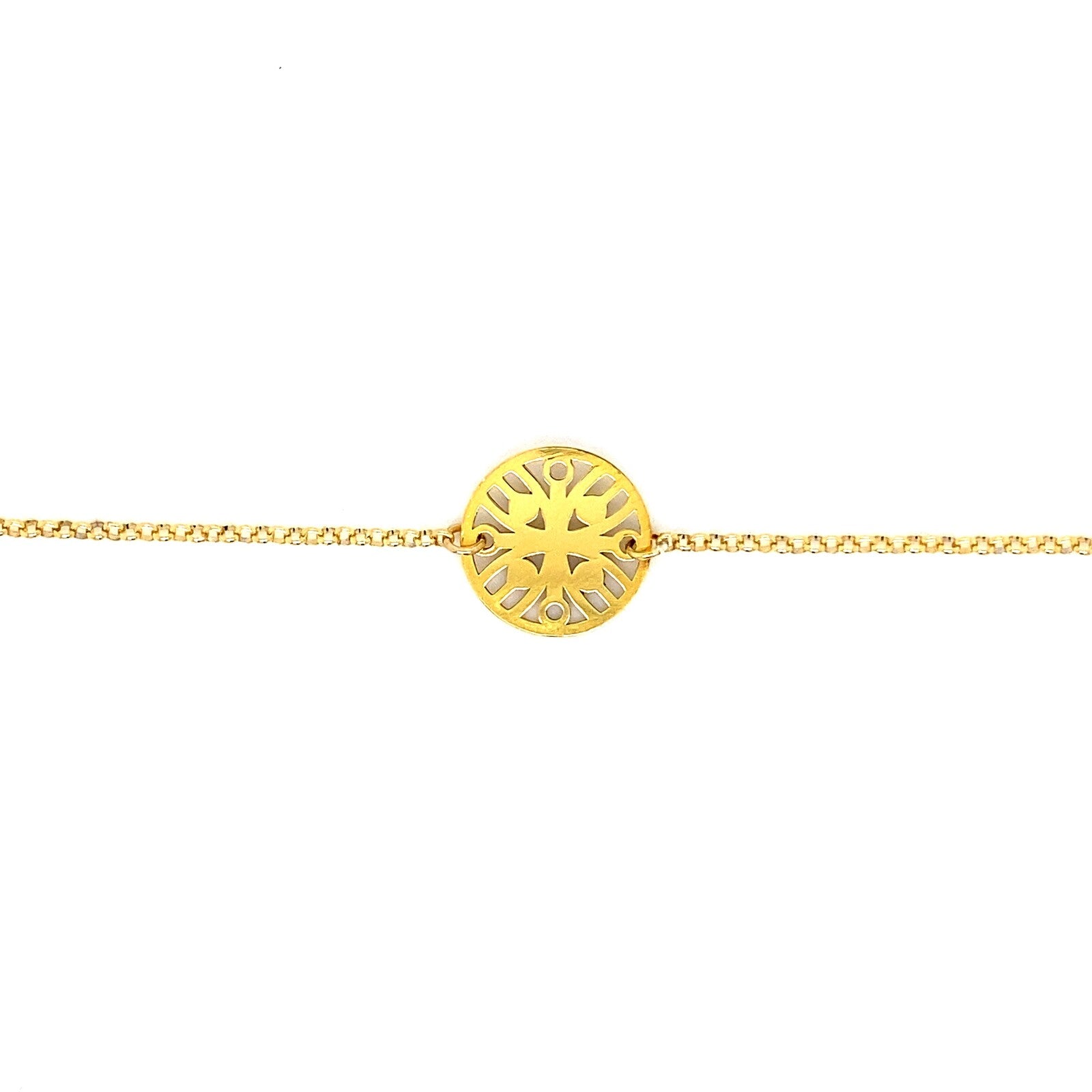Bracelet Stèle De Lacarre Argent Plaqué Or Jaune