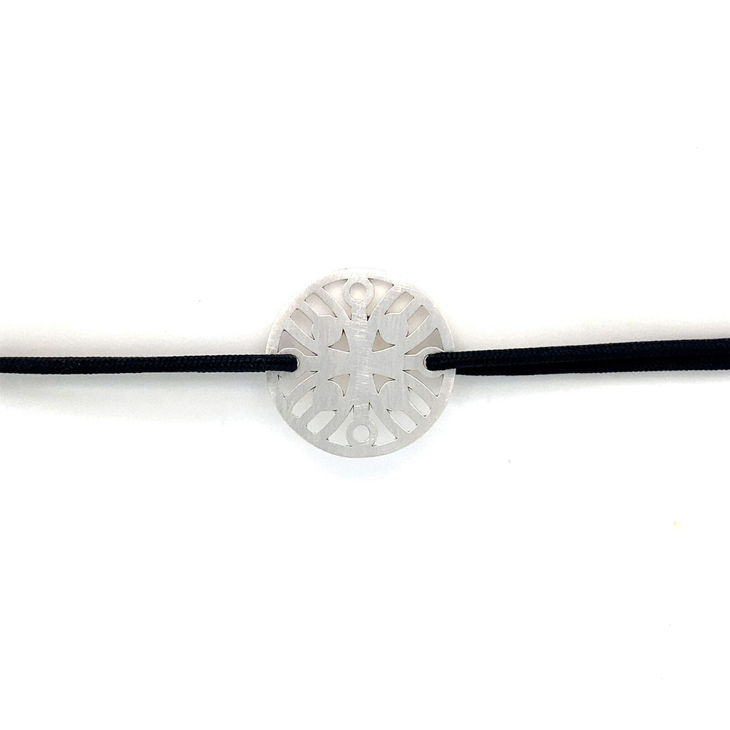 Bracelet Cordon Stèle De Lacarre Argent