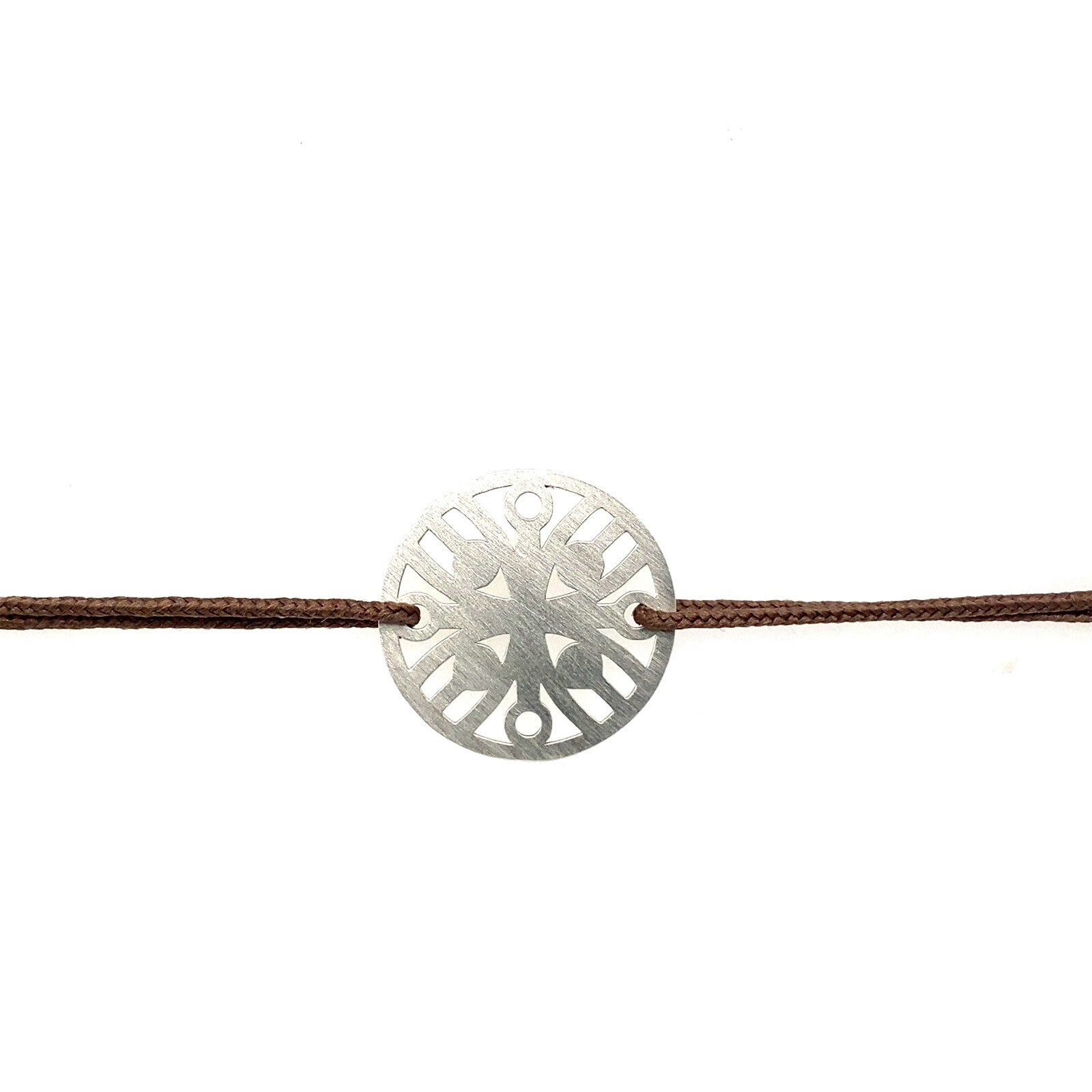 Bracelet Cordon Stèle De Lacarre Argent