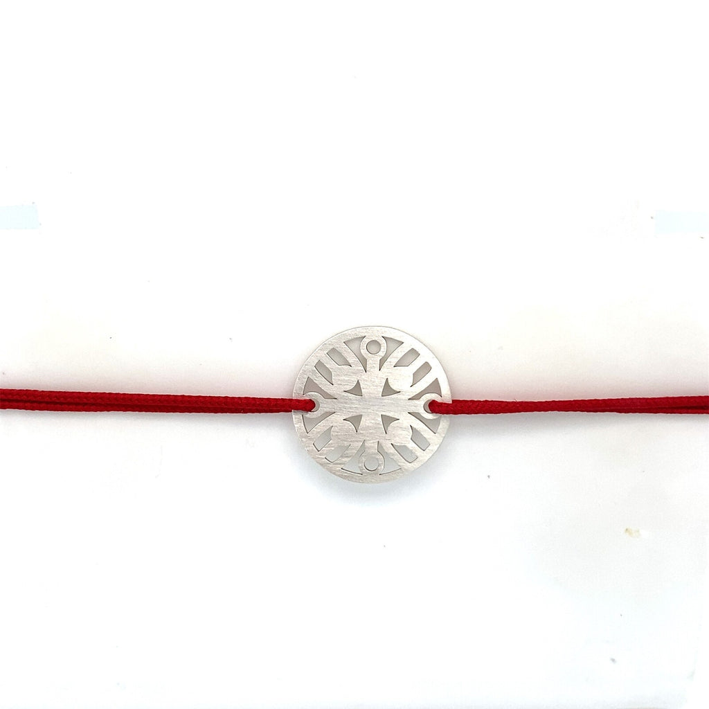 Bracelet Cordon Stèle De Lacarre Argent