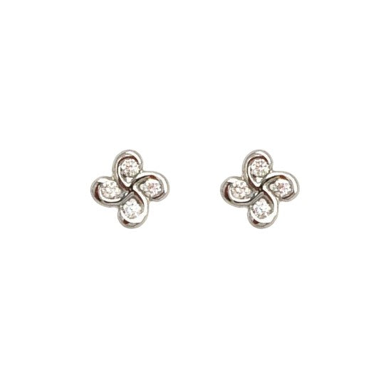 Boucles D'oreilles Alaia Diamants Or Blanc
