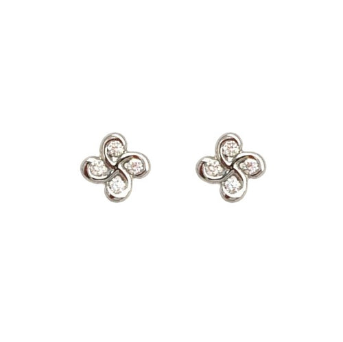 Boucles D'oreilles Alaia Diamants Or Blanc