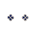 Boucles D'oreilles Alaia Saphirs Or Blanc