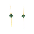 Ilargia Chainettes Argent Plaqué Or Jaune Lauburu Ttiki Agate Mousse