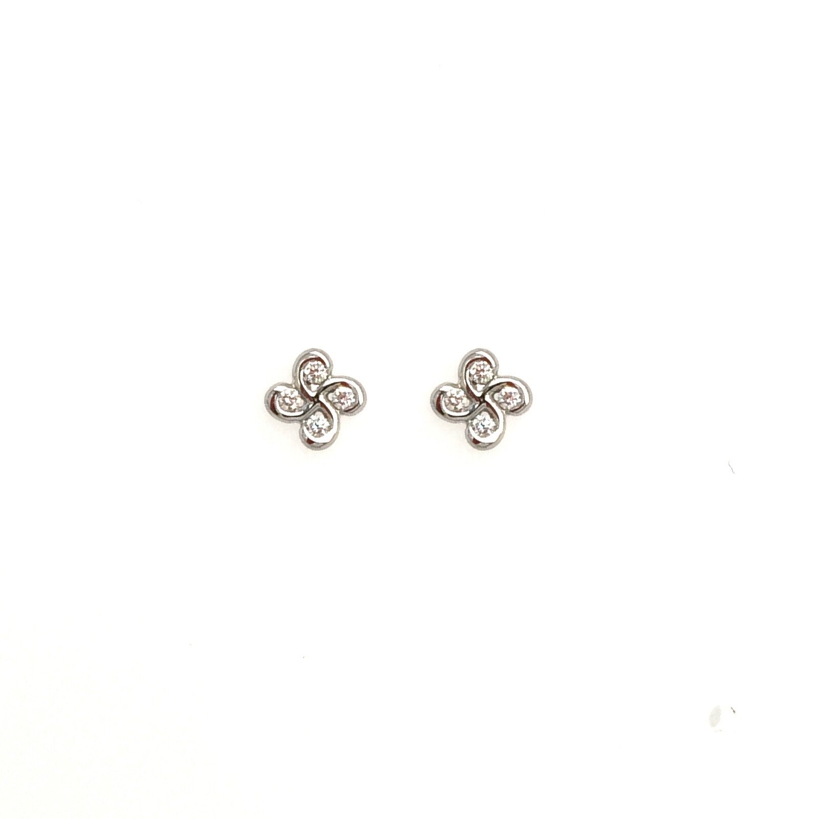 Boucles D'oreilles Alaia Txiki Diamants Or Blanc