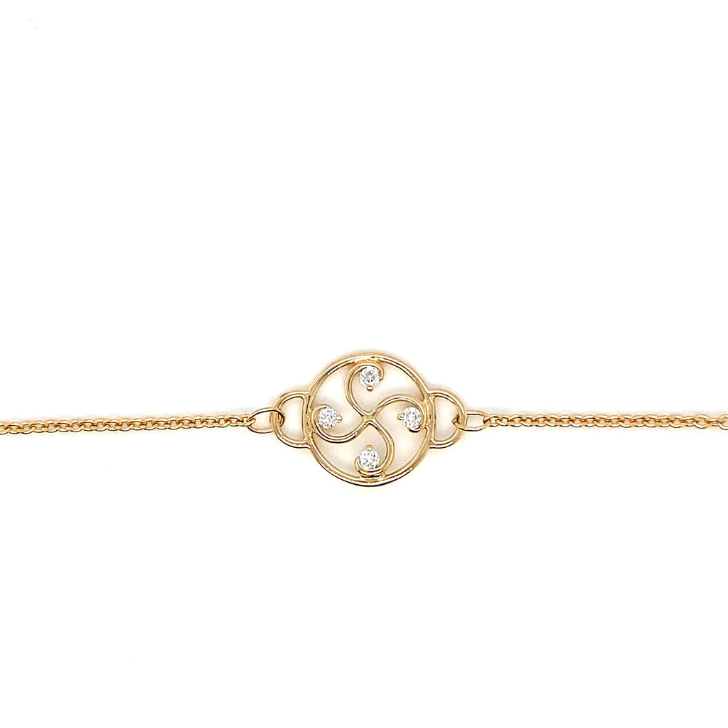 Bracelet Nahia Txiki diamants Or Jaune