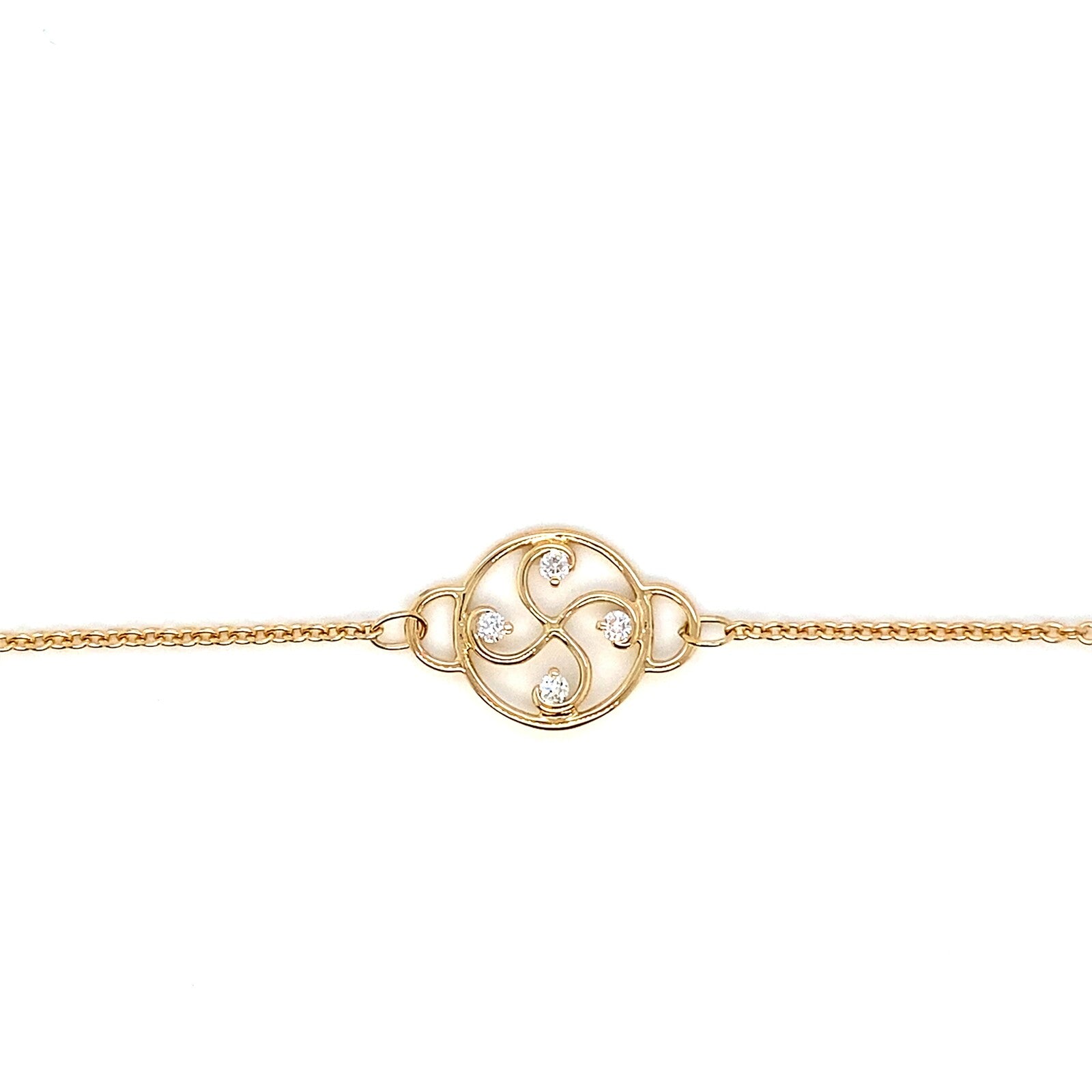 Bracelet Nahia Txiki diamants Or Jaune