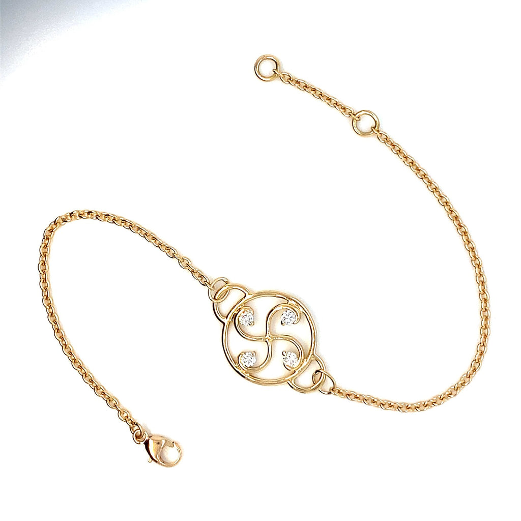 Bracelet Nahia Txiki diamants Or Jaune
