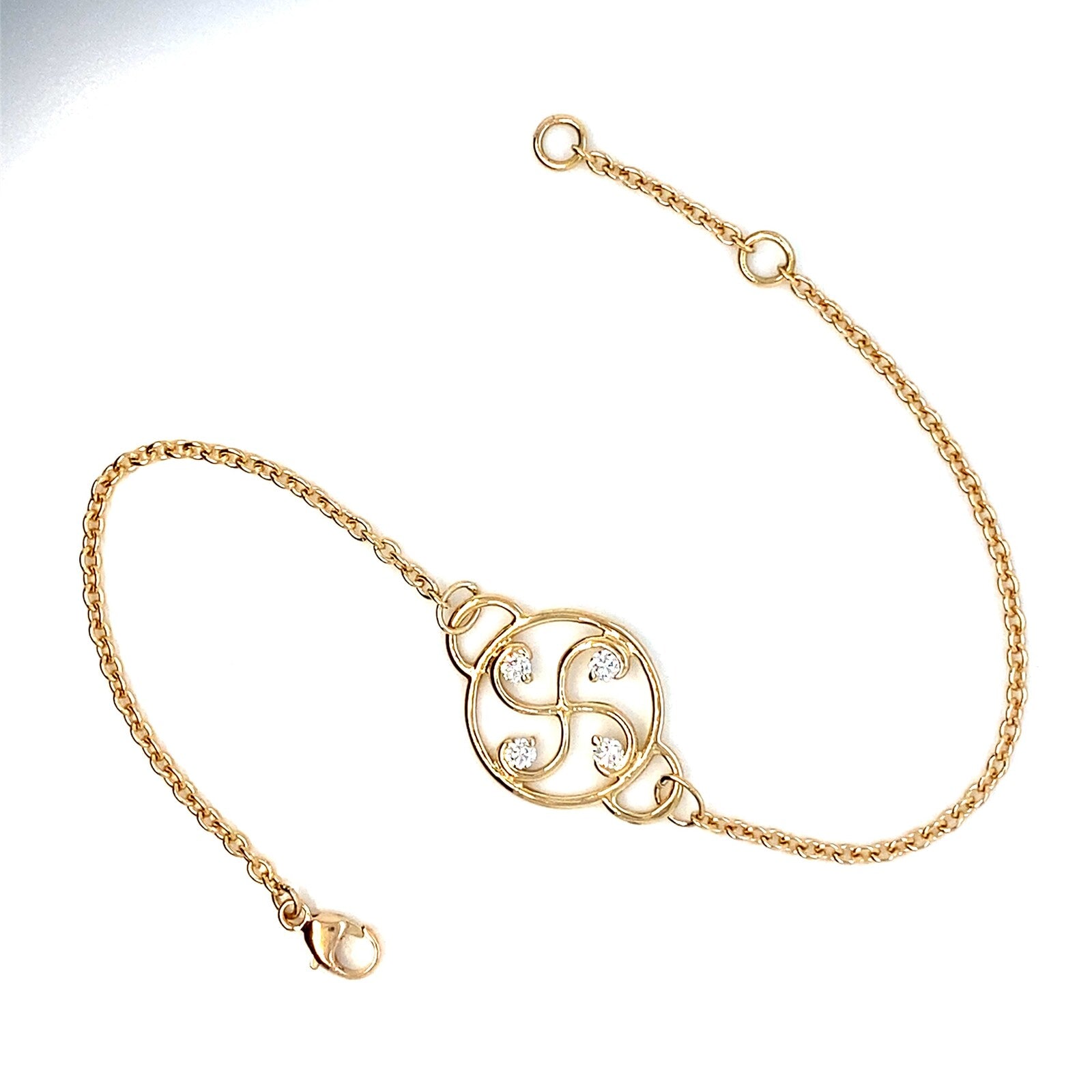 Bracelet Nahia Txiki diamants Or Jaune