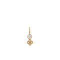 Pendentif luma diamant or rose lauburu