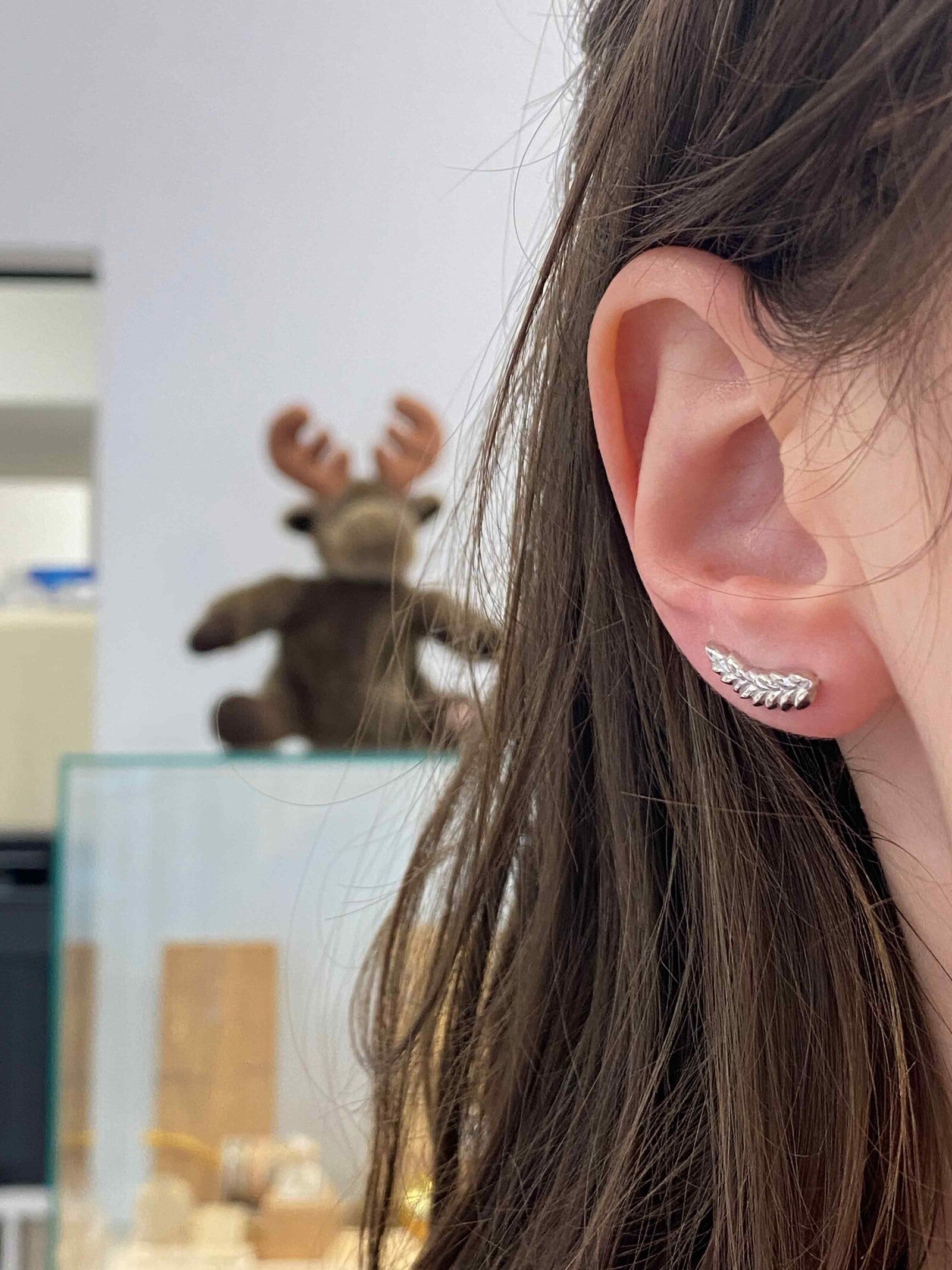 Boucles d'oreilles Ogi argent