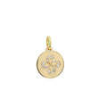 Pendentif Diamants Or Jaune Lauburu