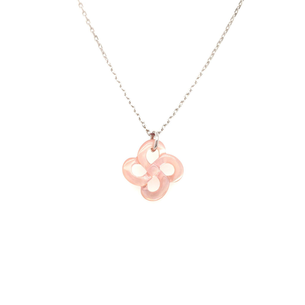 Collier Ilargia Argent Nacre Rose