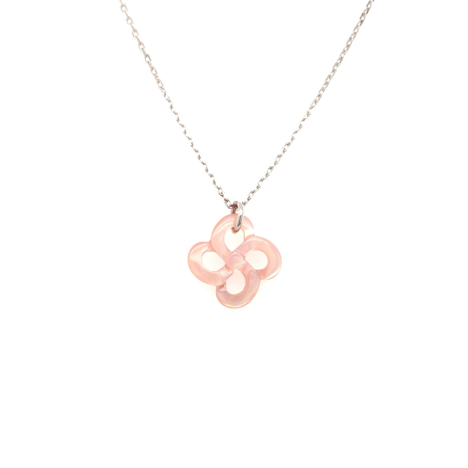 Collier Ilargia Argent Nacre Rose