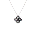 Collier Ilargia Argent Nacre Grise