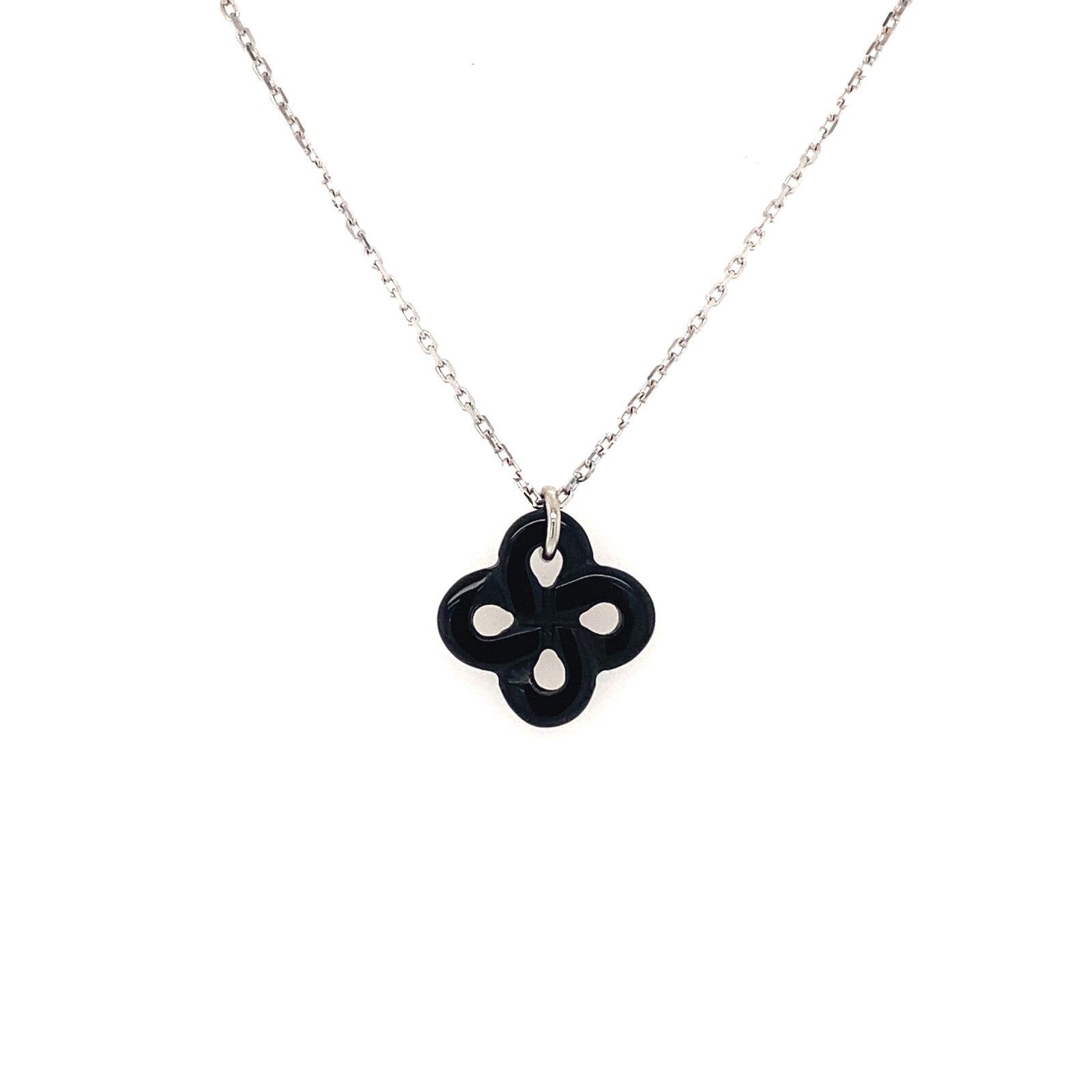 Collier Ilargia Argent Onyx