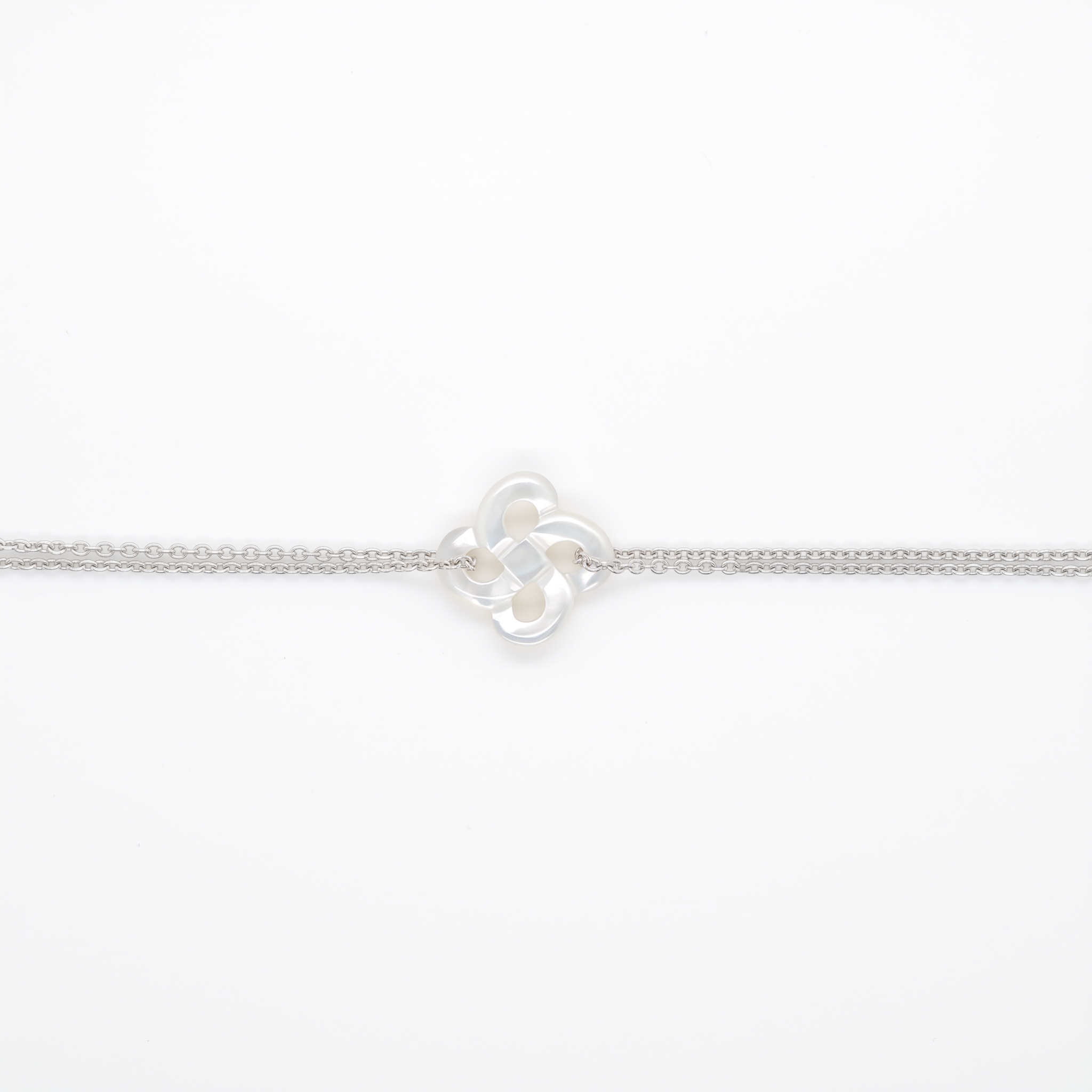 Bracelet Ilargia Argent Lauburu Ttiki Nacre blanche