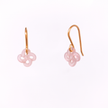 Ilargia Ttiki Plaqué Or Jaune Lauburu Nacre Rose